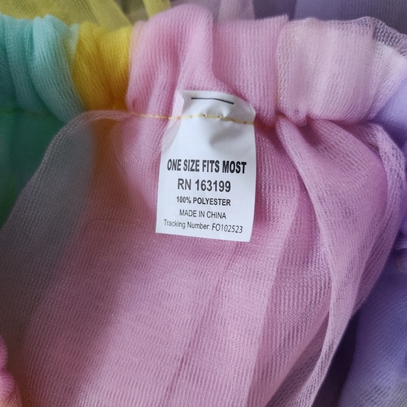 Colorful Girls Tutu Skirt One Size Fit Most NWOT - Picture 2 of 3